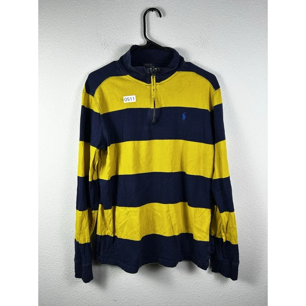 Polo Ralph Lauren Quarter Zip Striped Long Sleeve